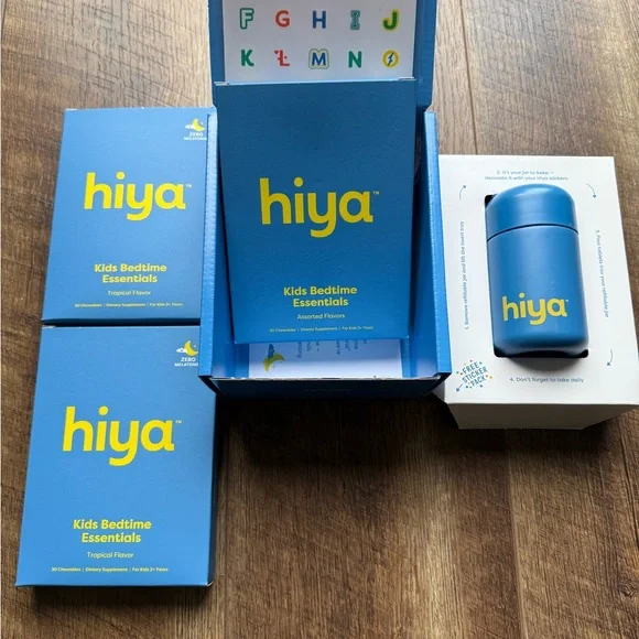 Hiya Kids Bedtime Essentials Set-3 month supply - Picture 1 of 3